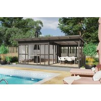 Großer Grillpavillon mit Terrasse “Elias XL” 7x4m | 7x4m großes Gartenhaus mit Grill | 4x7m großes Gartenhaus aus Holz mit Sonnendach, mit Terrasse Unkategorisiert online kaufen Großer Grillpavillon mit Terrasse “Elias XL” 7x4m | 7x4m großes Gartenhaus mit Grill | 4x7m großes Gartenhaus aus Holz mit Sonnendach, mit Terrasse Unkategorisiert online kaufen