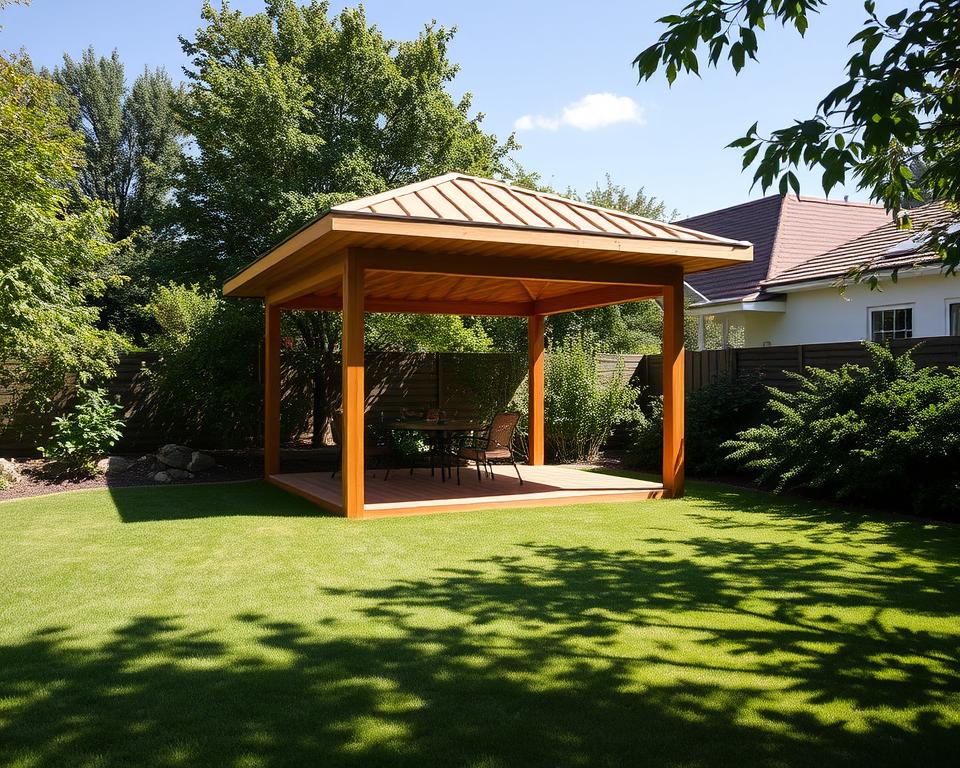 Grenzabstand Holz-Pavillon Nachbargrundstück