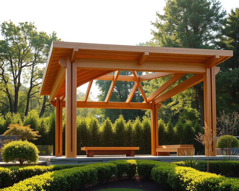 Holz-Pavillon Gestaltungsvorschriften