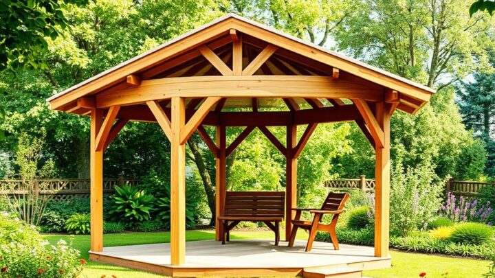 Holz-Pavillon selber bauen – Schritt für Schritt Anleitung