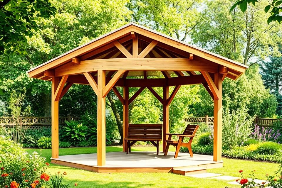 Holz-Pavillon selber bauen – Schritt für Schritt Anleitung Holz-Pavillon selber bauen – Schritt für Schritt Anleitung