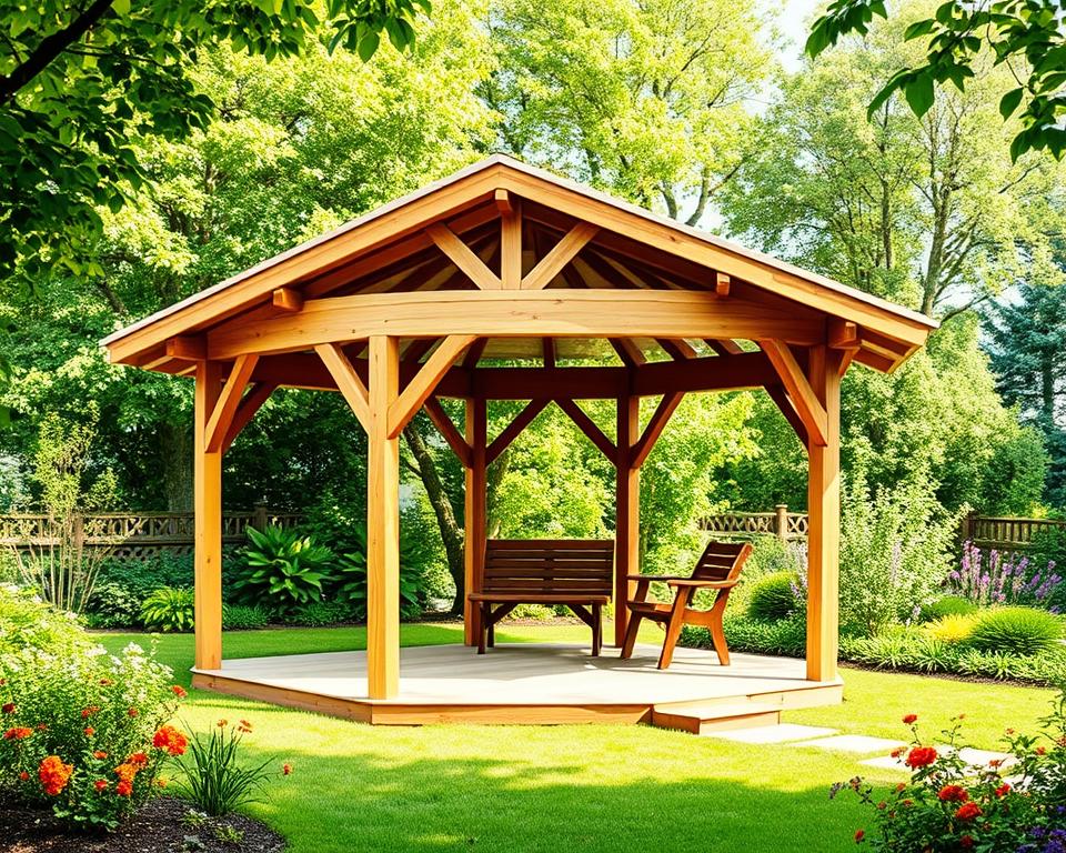 Holz-Pavillon selber bauen – Schritt für Schritt Anleitung