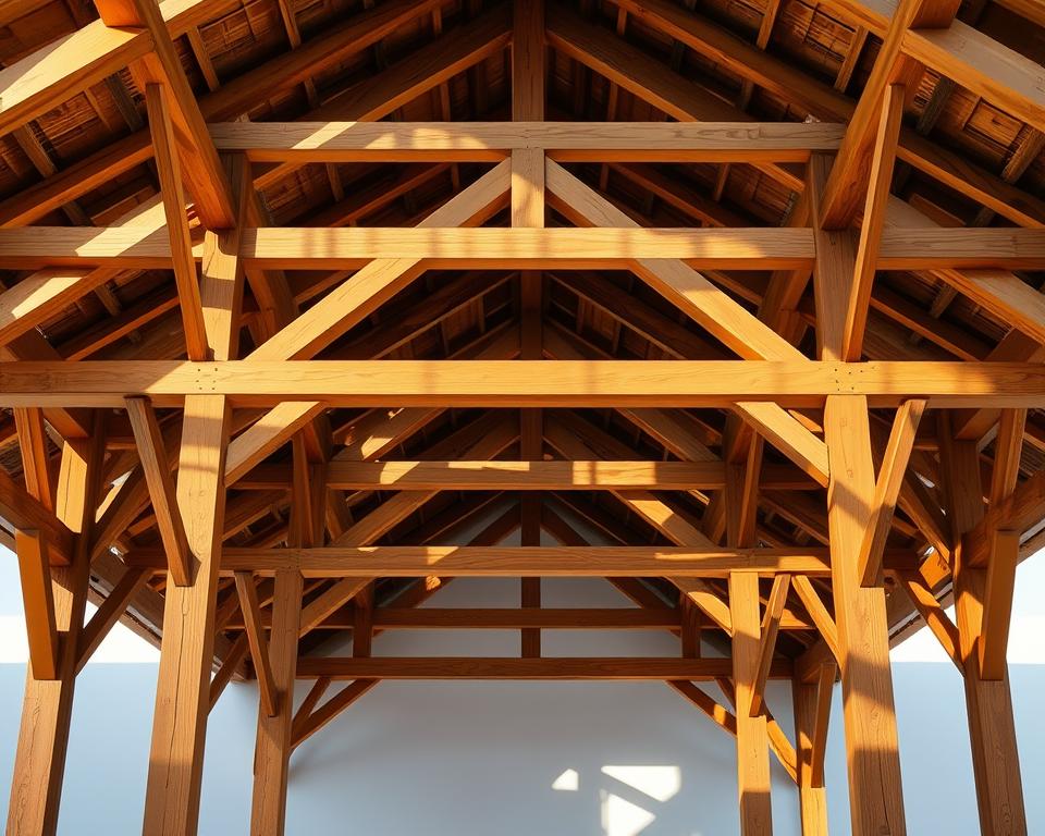 Holzrahmen Pavillon Konstruktion