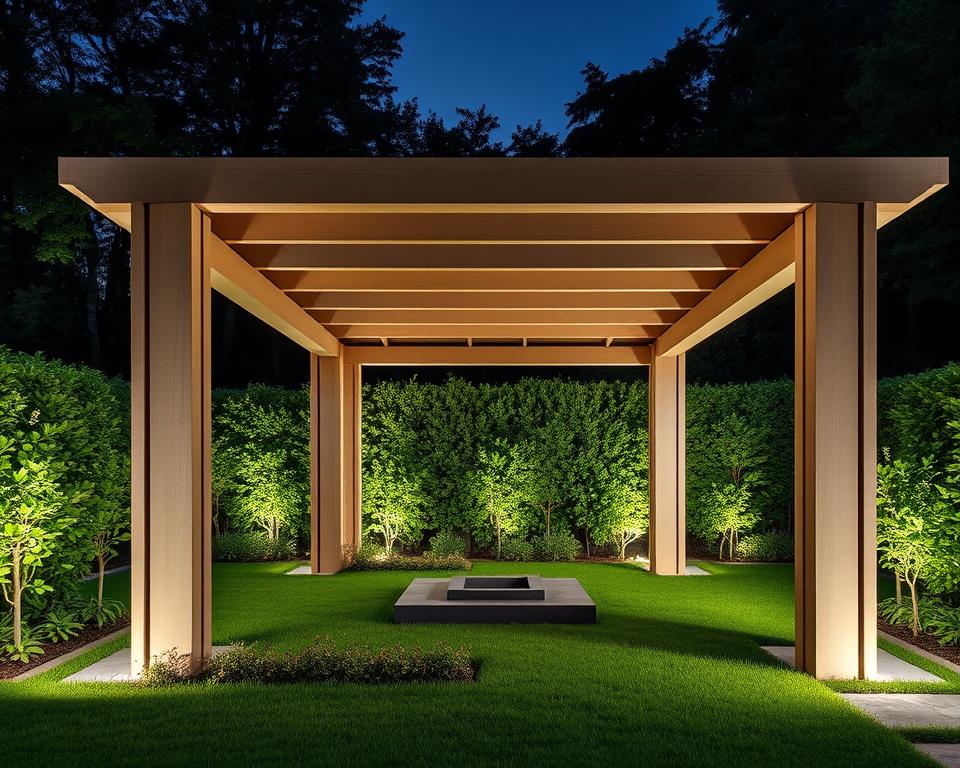 Moderne Pergola Gartendesign