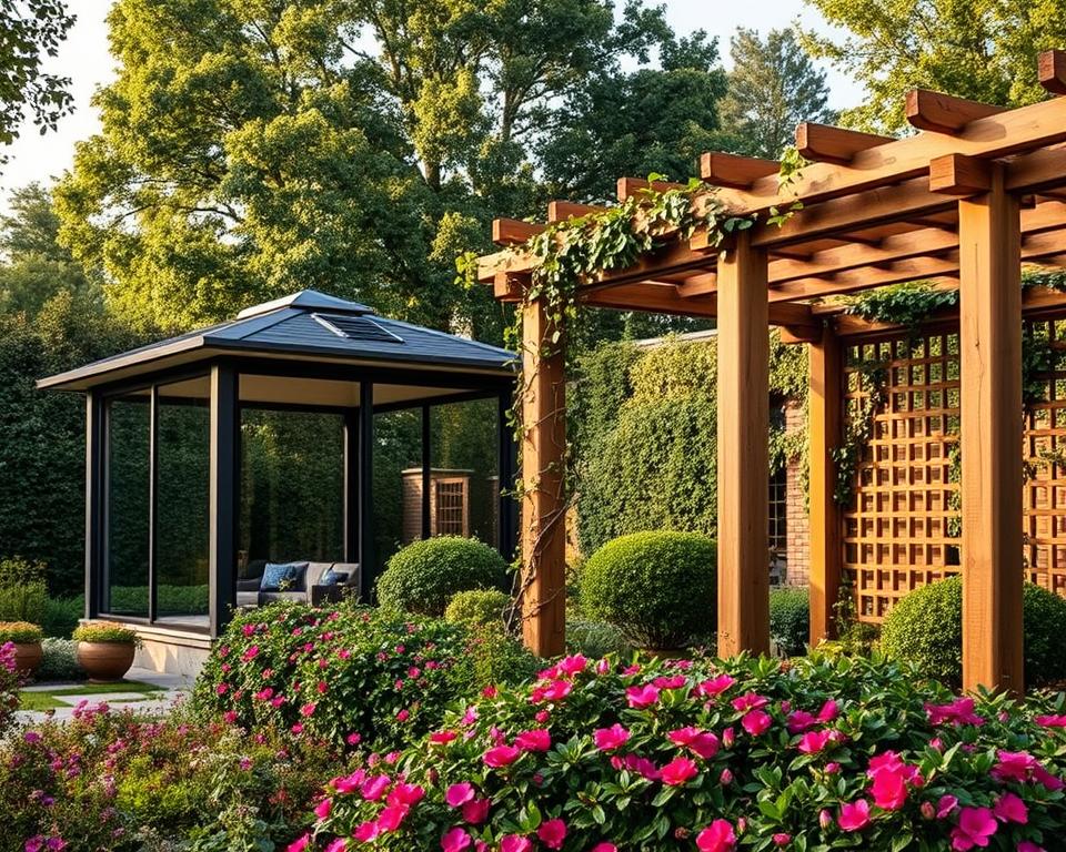 Vergleich Pergola Pavillon Gartengestaltung
