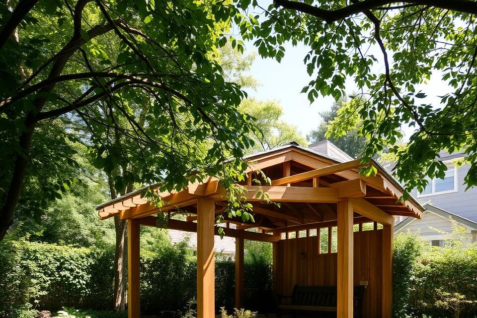 Kann Nachbar Holz-Pavillon verbieten? Rechtliche Infos Kann Nachbar Holz-Pavillon verbieten? Rechtliche Infos