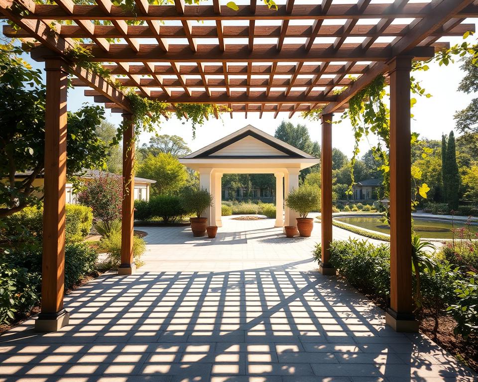 Was ist der unterschied zwischen Pergola und Pavillon?