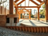 wie tief muss das fundament für einen holz-pavillon sein?