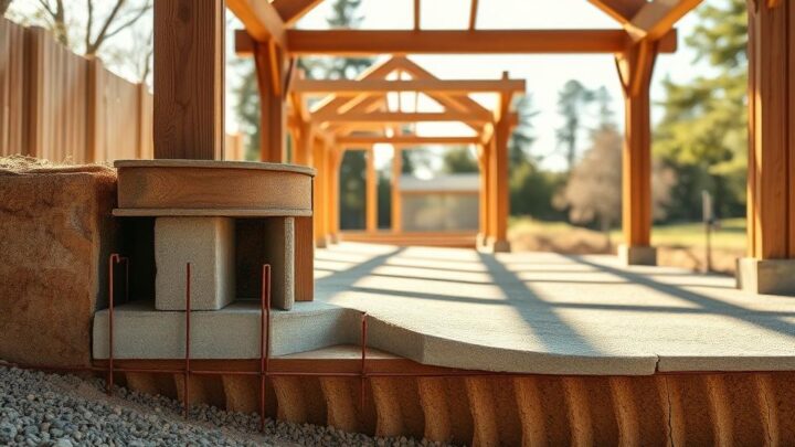Wie tief muss das Fundament für einen Holz-Pavillon sein?
