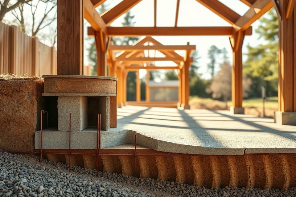 Wie tief muss das Fundament für einen Holz-Pavillon sein?
