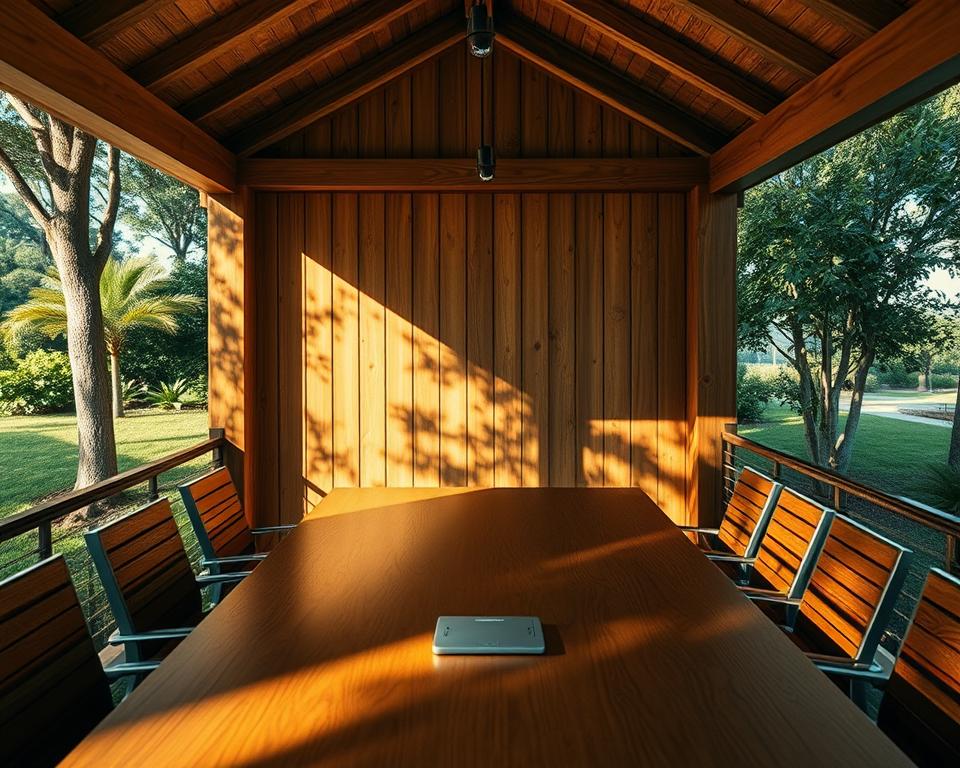 Sicherheitstechnologien in Holzpavillons