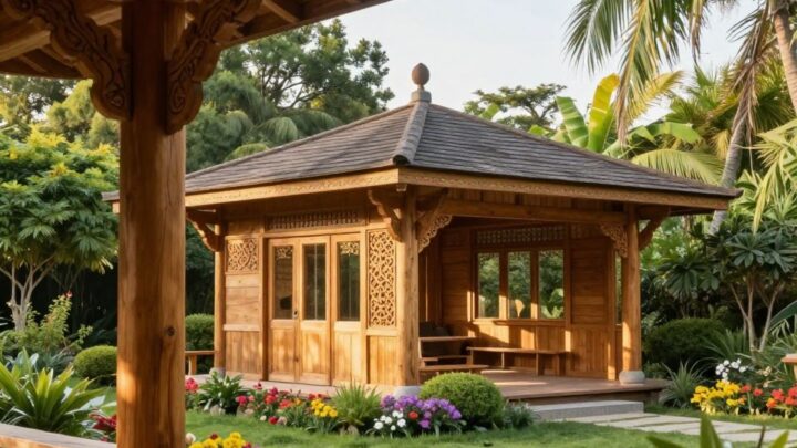 Abhörschutz-Holz-Pavillon