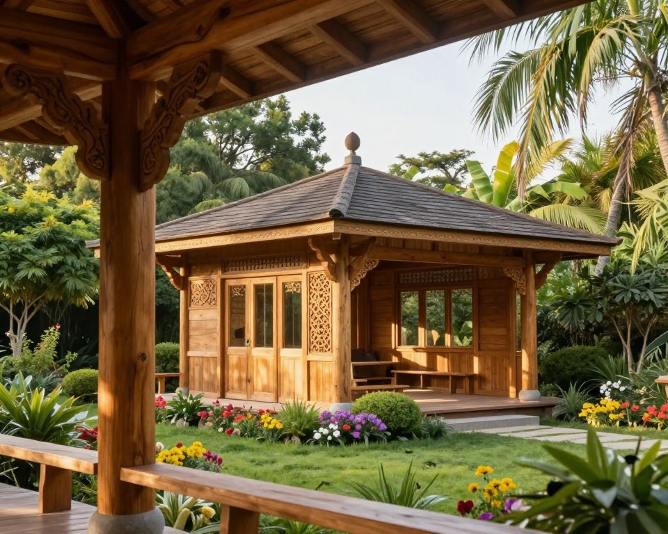 Abhörschutz-Holz-Pavillon